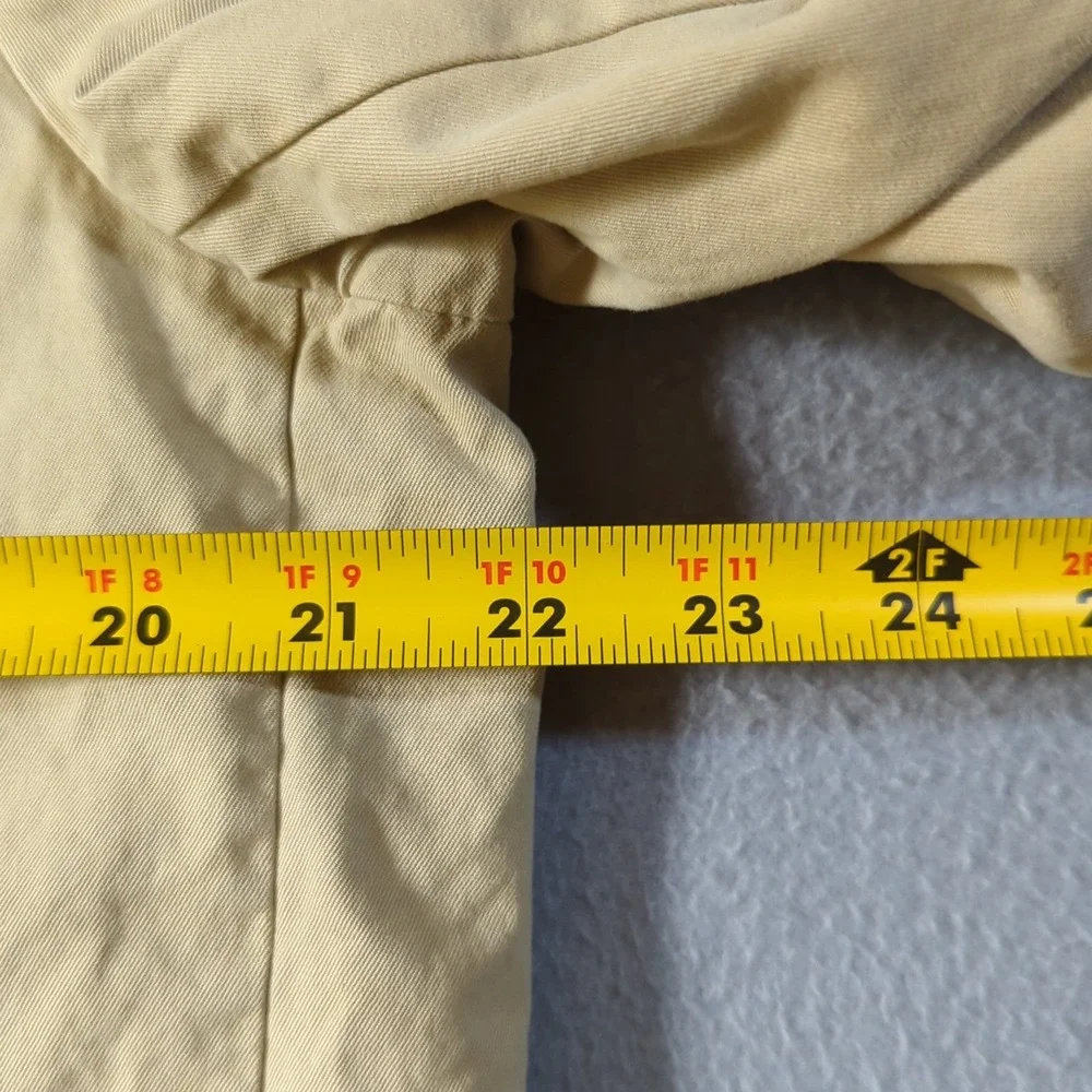 Polo Ralph Lauren Sport Coat Mens 42R Khaki Cotton Patch Pocket Blazer